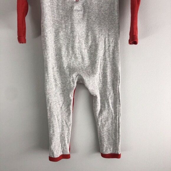 Disney Store‎ Baby Size 18-24 Months Gray Red Long Sleeve Mickey Mouse Pajamas - Picture 9 of 14